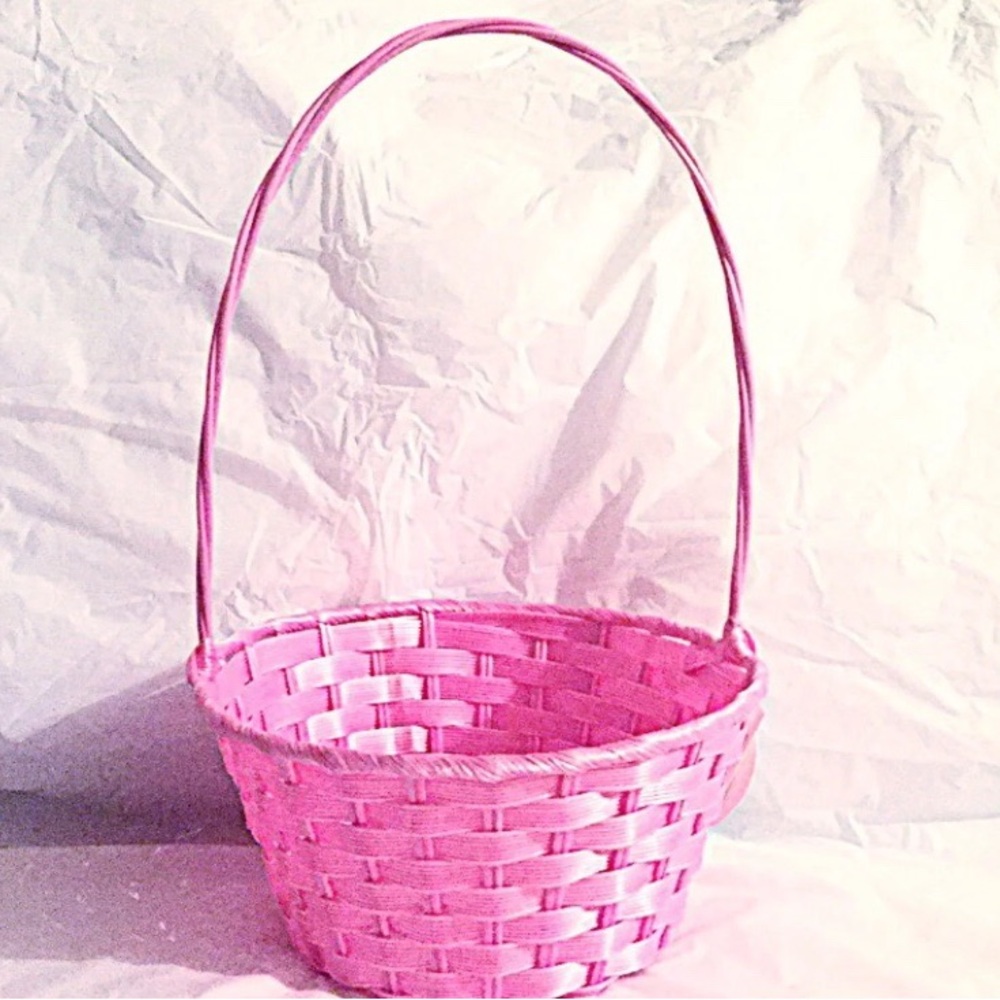 Pink Easter Basket with Handle